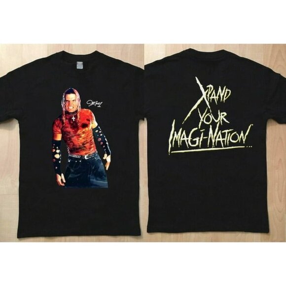 Jeff Hardy Xpand Your Imagination Pro Wrestling Graphic Sports Fan T-Shirt 150 - Picture 1 of 6